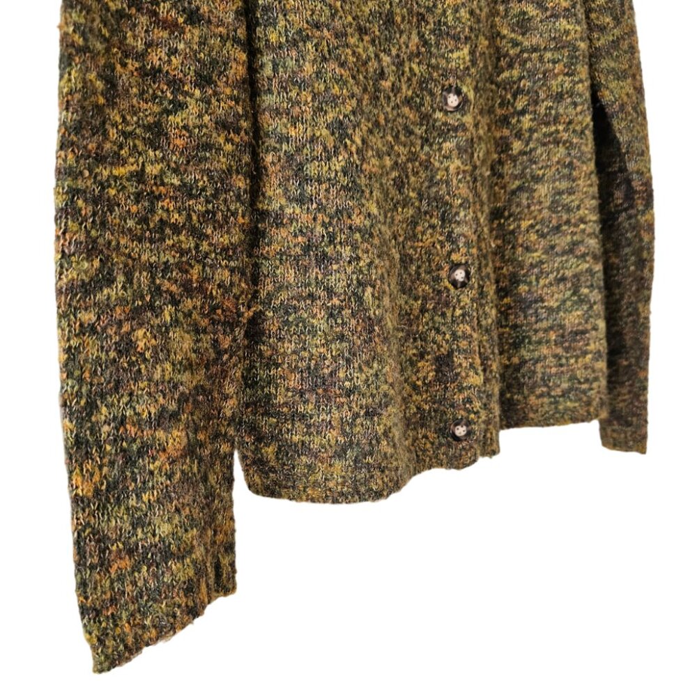 Petite Sophisticate Space Dye Bouclè Wool Acrylic Round Neck Cardigan | EUC | MP - Picture 7 of 14